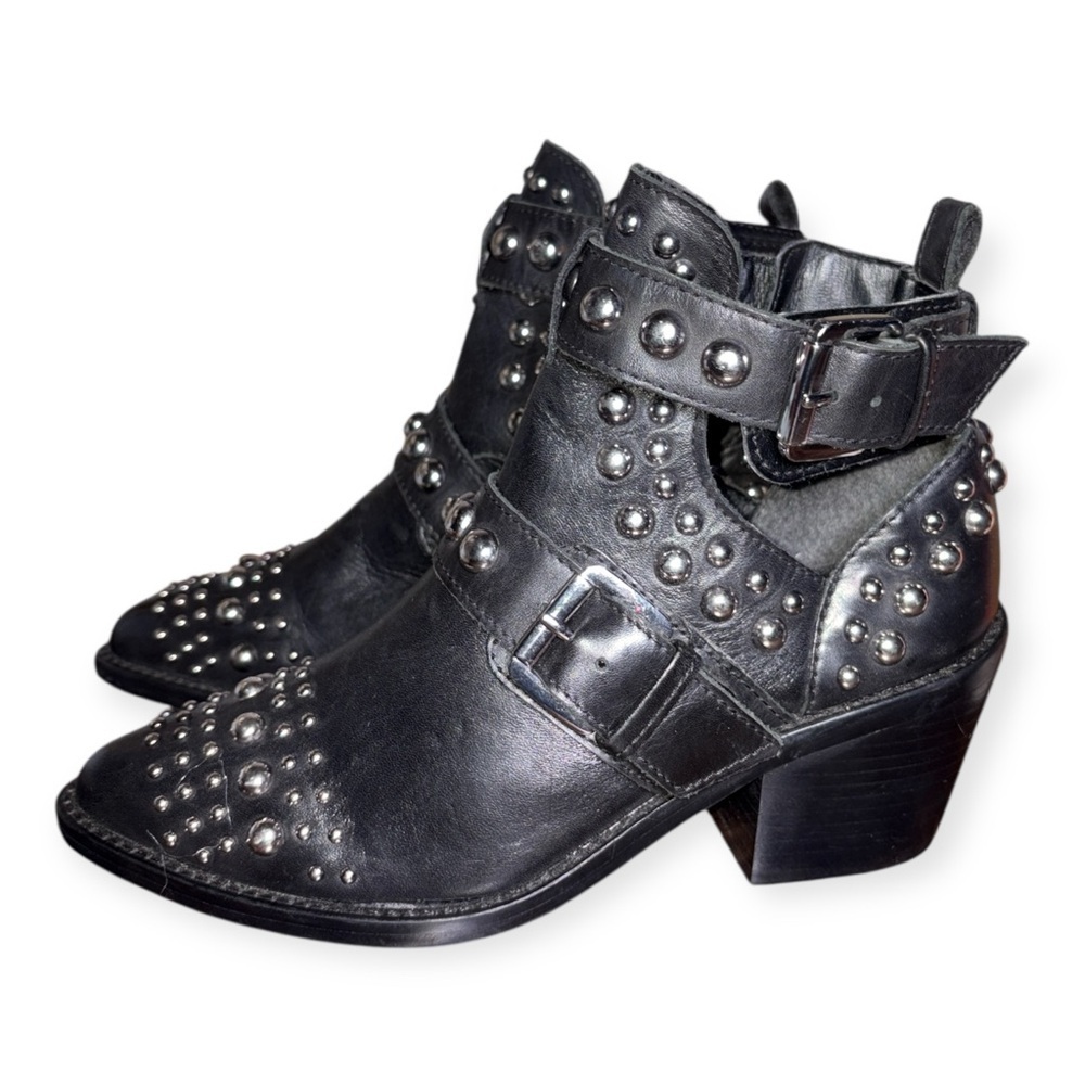 Kurt Geiger women’s Sybil Studded Black Ankle Boots size 36 - Picture 5 of 14